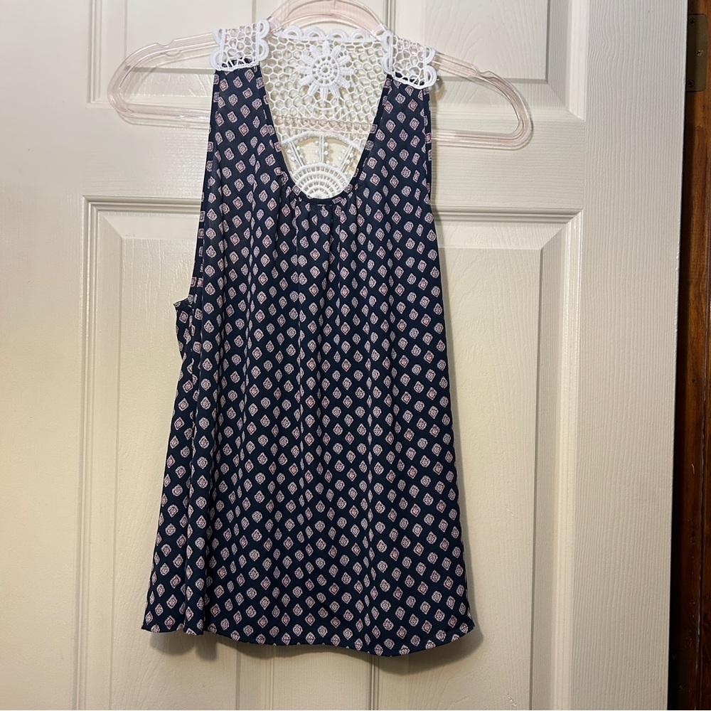 Cowgirl Legend Sleeveless Blouse w/lace back